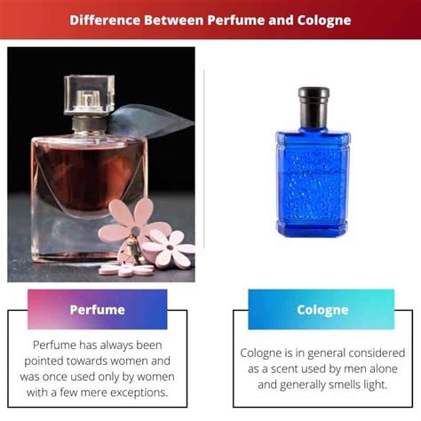 colonia e perfume diferença